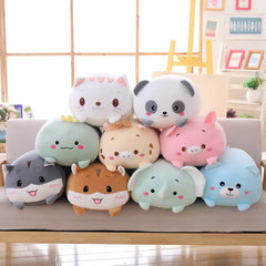 Cozy Animal Plush Nursery Pillow