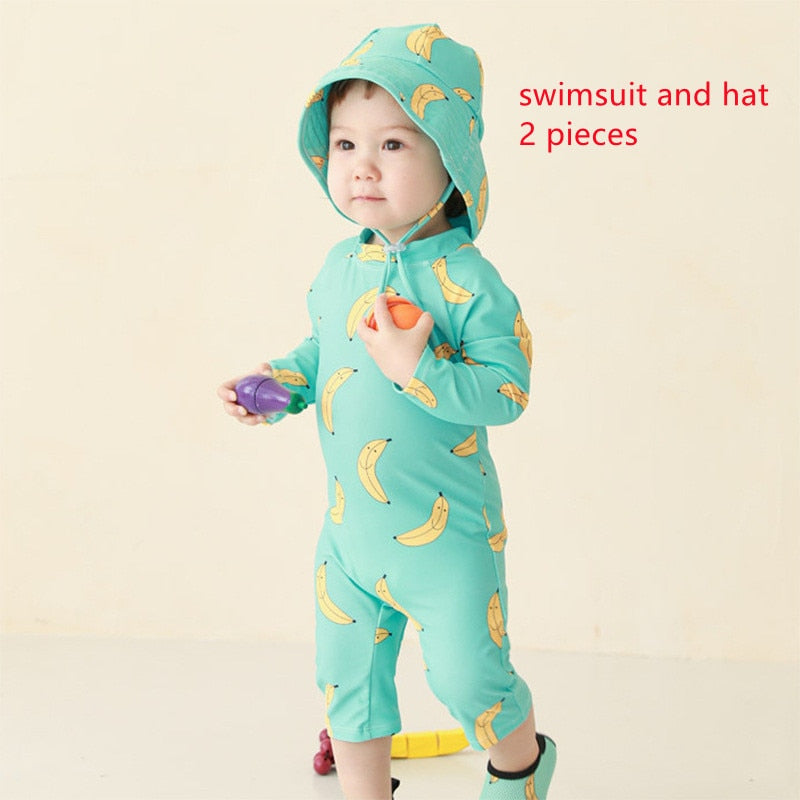 Children's One Piece Swimsuit Sunscreen