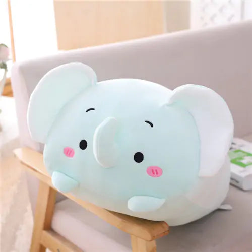 Cozy Animal Plush Nursery Pillow